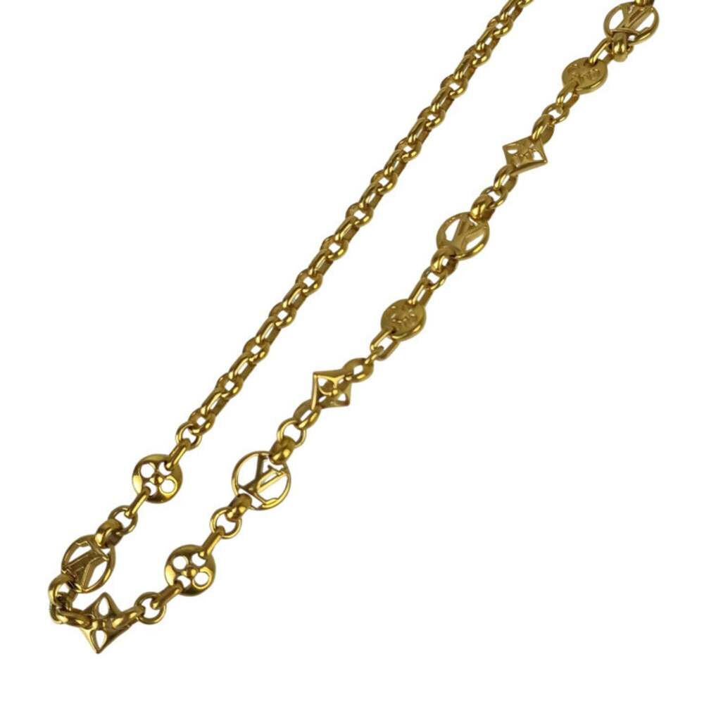 LOUIS VUITTON Gold Necklace - Picture 2 of 6